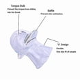 thumbnail image 4 of Protector de lengua antirronquidos de silicona médica transparente suave para la apnea del sueño, protector nocturno para dejar de roncar, 4 of 5