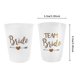 thumbnail image 3 of Juego de vasos translúcidos para despedida de soltera, vaso de plástico para novia del equipo, 12 Uds., 3 of 5