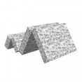 thumbnail image 2 of Retro Foldable Mattress, Bookshelf with Sketchy, 74.8" x 35.4", Charcoal Grey Pale Grey, by Ambesonne, 2 of 6