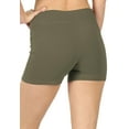 thumbnail image 2 of Womens Cotton Thick Band Running Yoga Shorts, 2 of 6