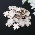 thumbnail image 2 of 100 Pcs/Set Unfinished Wooden Jigsaw Freeform Blank Puzzles Pieces for DIY Art Crafts Card Making, 2 of 13