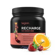 Legion Recharge Post Workout Supplement - All Natural Muscle Builder & Recovery Drink With Creatine Monohydrate. Naturally Sweetened & Flavored, Safe & Healthy. Fruit Punch, 60 Servings