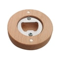 thumbnail image 2 of Dvkptbk Bottle Opener Wooden Bottle Opener Home Round Beer Bottle Opener Fridge Sticker Magnetic Beer Bottle Opener Easy Portable Bottle Opener Kitchen Utensils & Gadgets, 2 of 6