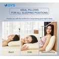 thumbnail image 5 of OYS Talalay Natural Latex Pillows for Sleeping Neck Pain Relief with Organic Removable Tencel Cover(Queen，27.5" x 15.7" x 5.5", Firm), 5 of 9