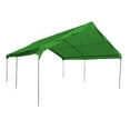 thumbnail image 4 of 12' X 20' Canopy Replacement Cover - for Frames 10' W X 20' L (See Diagram) Green Carport Replacement Top, 4 of 6
