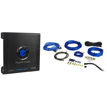 New Planet Audio AC1500.1M 1500W Class A/B 2 Ohm Mono Amplifier+Amp Kit+Remote