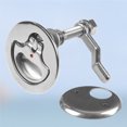 thumbnail image 1 of OULII 1Set Marine Stainless Steel Ring Pull Handle Flush Mount Plated Silver for Boat Hatch, 1 of 8