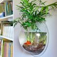 thumbnail image 2 of 9" Wall Fish Bowl Wall Mounted Fish Tank, Hanging Clear Acrylic Fish Bubble Flower Plant Pot Aquarium Wall Decor for Home, 2 of 9