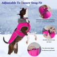 thumbnail image 4 of Abrigo de Invierno Impermeable Dogcheer para Perros para Clima Frío Rosa XL, 4 of 6
