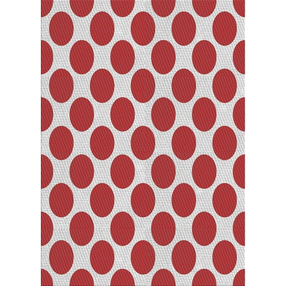 Ahgly Company Machine Washable Indoor Rectangle Transitional Ferrari Red Area Rugs, 2' x 5'