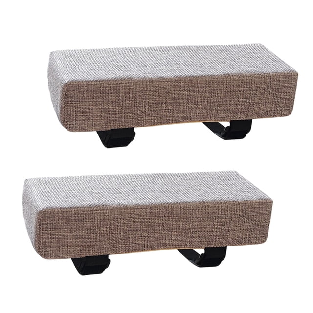 Lipstore 2x Sponge Armrest Cushion Removable Sponge Arm Pad for Computer Gaming Chair LIght Grey