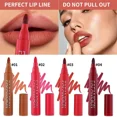 thumbnail image 4 of Lipstick Lips Dye Marker Pen Long-lasting Hydrating Waterproof Matte Lip Gloss Lipliner Contour Non-stick Cup Lipsticks Cosmetic, 4 of 5