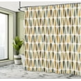 thumbnail image 4 of Ambesonne Retro Shower Curtain, 60s 70s Style Round Shapes, 69"Wx70"L, Sand Brown, 4 of 4