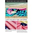 thumbnail image 6 of 55.1"x27.5" Ultra Microfiber Printed Beach Towel,Quick Dry Travel Camping Beach Accessories Vacation Essential Gift /2/4 PCS, 6 of 10