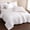 White, variant on Sleep Zone Seersucker Comforter Set, 2 Piece Soft Washed Brushed Bedding Set, Flint Stone Blue Twin/Twin-XL