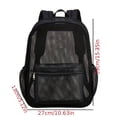 thumbnail image 2 of Heavy-Duty Mesh Backpack: Transparent and Stylish for Beach Days!, 2 of 5