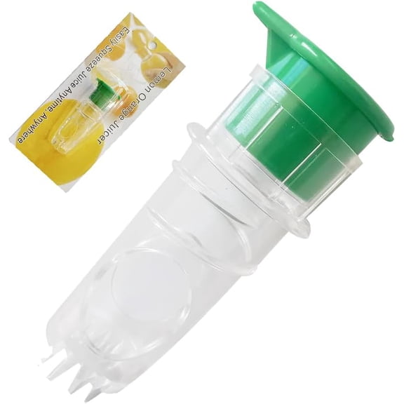 New Screw Top Lemon Squeezer,Manual Juicer with Built in Filter Orange Citrus Press,Green,Yellow,Suitable for Fruit Juice Extraction,The Operation Is Simple and Fast (green)