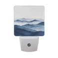 thumbnail image 6 of Yayeee LED Plug in Night Light for The Home with Auto Dusk to Dawn Light Sensors, 2 Pack, Watercolor Mountains, 6 of 6