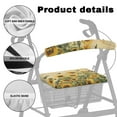 thumbnail image 5 of COEQINE Sunflower Butterfly Medical Rollator Walker Seat & Back Covers Rollator Walker Accessories for Seniors Machine Washable Rollator Seat and Backrest Cover for Women, 5 of 7