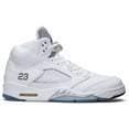 thumbnail image 2 of 136027-130 N I-K-E A i r-Jor-dan 5 Retro Metallic White 2015 (Men's), 2 of 6