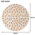 thumbnail image 6 of White Christmas Gingerbread Man Pattern Round Tablecloth 60"x60",Wrinkle Wipeable Table Cloth for Kitchen Dining Room Picnic Patio Party, 6 of 6