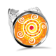 thumbnail image 1 of Orange volumen México totems antigua civilización dibujo Anillo de compromiso de boda de amor ajustable Unbranded M, 1 of 3