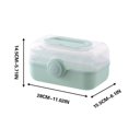 thumbnail image 3 of Ovzne Storage Box Storage Basket Household Take In Box Storage Box Large Capacity Multi-Layer Portable Plastic Medium Box Divided Storage Box On Clearance, 3 of 8