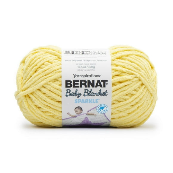 "Bernat® Fil Sparkle™ de Couverture pour Bébé Polyester #6 Super Volumineux, 10,5 Oz/300 G, 220 Yards"