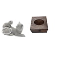 thumbnail image 1 of Figura de escritorio,Estatua de gato,linda estantería,escritorio,decoración del hogar,Figura decorativa creativa para la oficina y el hogar.,Estuche para pañuelos de escritorio,Caja de, 1 of 8