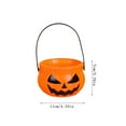 thumbnail image 1 of Yhmxh Pot en Plastique Citrouille Halloween Panier à Bonbons Citrouille Halloween Décorations de Fête à la Main Seau Citrouille Maléfique Organisation et Rangement Décoration Maison, 1 of 6
