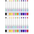 thumbnail image 1 of 24 BolíGrafos con Cuentas Multicolores, 4 en 1, BolíGrafos con Cuentas de Colores, BolíGrafos RetráCtiles para Hacer Bricolaje, Kit para Estudiantes, Oficina, 1 of 5