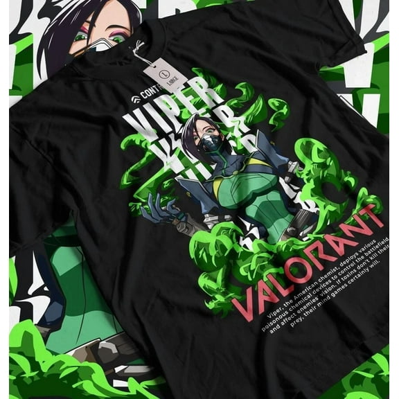 Reprint Rare Viper Valorant Inspired Tee, Unisex Shirt, Valorant T-shirt, Computer Game Shirt