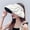 Beige-shell hat, variant on Wild Summer Version Of The Ladies Vinyl Sun Hat, Big Brim, Cover Face, Fashion Grass, Sunscreen Fisherman Hat