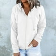 thumbnail image 4 of Women's Sweatshirt Casual Oversized Zip Up Long Sleeve Streetwear Hoodie, 4 of 10