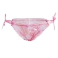 thumbnail image 2 of Braguitas de gasa con estampado floral para mujer, de talle bajo, ideales para discotecas. Rosado, 2 of 9