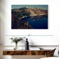 thumbnail image 3 of Elephant Stock Oregon's Crater Lake Wall Art - Horizontal Canvas Wall Art - Living Room Wall Decor - Photography Nature Canvas - Gray And Blue Decor - 39" x 26", 3 of 8