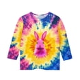 thumbnail image 5 of Bnwani Long Sleeve Toddler Shirts Plain Crew Neck Printed Tops 3-4t, 5 of 5