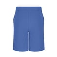 thumbnail image 5 of DDAPJ pyju Mens Baggy Casual Shorts Lightweight Drawstring Summer Beach Shorts Side Zip Design Short Pants with Pockets Blue S, 5 of 7