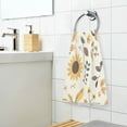 thumbnail image 3 of Yayeee 100% Cotton Hand Towels for Bathroom 16" x 28" Kitchen Towel, Beige Birds Floral, 3 of 7