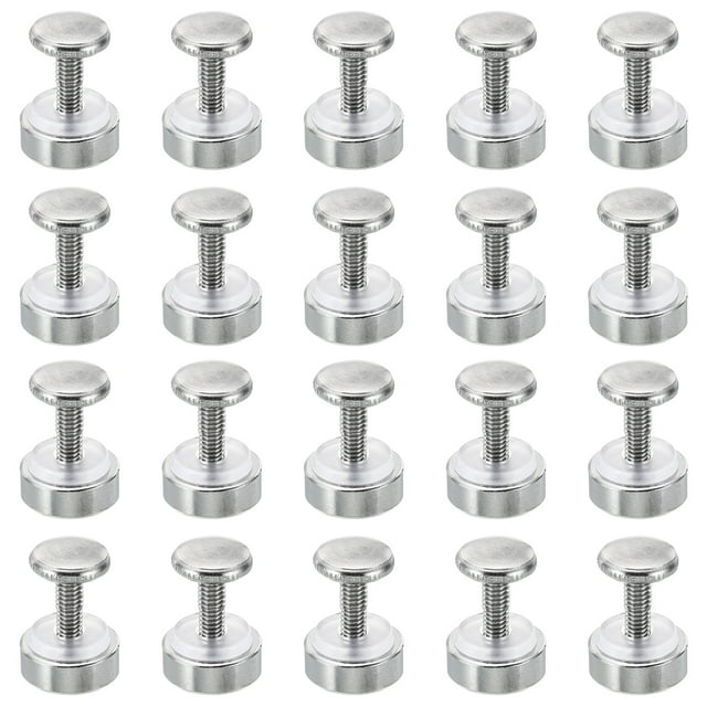 Unique Bargains 20 Pcs Vis M4x12 avec Entretoises Matériel de Montage Mural Vis à Pouce Argent 18mm