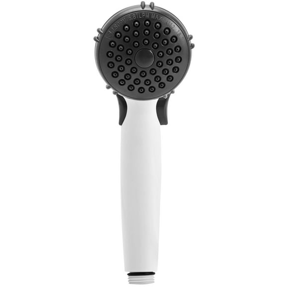 Dura Faucet DF-SA400-WT RV Hand Held Shower Wand - Water-Saving Trickle Switch (White)