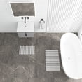thumbnail image 6 of Diatomite Stone Quick-Dry Water Absorbing Bath Mat Sets-Large + Medium Gray Mats, 6 of 7