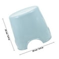 thumbnail image 2 of FONDOTIN Tabouret Extérieur Bleu Épaissi PP Rond pour Adultes Usage Intérieur Lot de 1, 2 of 8