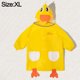 thumbnail image 2 of Chubasquero amarillo para niños, chubasquero con estampado de animales bonitos para niños, chubasquero grueso de una pieza, chubasquero plegable MFZFUKR BST3009724-4, 2 of 5
