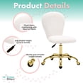 thumbnail image 2 of Critter Sitters Emmy 15.5 in Task Chair with Adjustable Height & Swivel, 220 lb. Capacity, White, 2 of 9