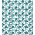 thumbnail image 3 of Dog and Cat Duvet Cover Set, Sketchy Pencil Drawn Portraits of Kittens and Puppies, Decorative 3 Piece Bedding Set with 2 Pillow Shams, Queen Size, Dark Sky Blue Cadet Blue, by Ambesonne, 3 of 3