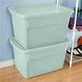 thumbnail image 6 of Sterilite 30 Gal Latch Tote with Handles, Mindful Mint (24 Pack), 6 of 8