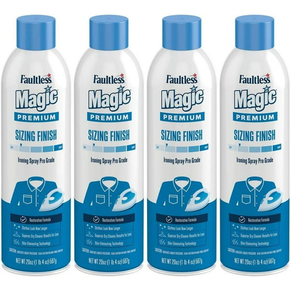 Faultless Starch 00502 Magic Sizing Fabric Finish, 20 oz Pack of 4