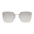 thumbnail image 2 of Classic White Metal Flat Square Frame Sunglasses, 2 of 6
