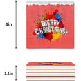 thumbnail image 3 of FMSHPON Merry Christmas Set of 6 Coaster for Drinks, Absorbent Ceramic Stone Coasters Cup Mat with Cork Base for Home Kitchen Room Coffee Table Bar Decor, 3 of 4